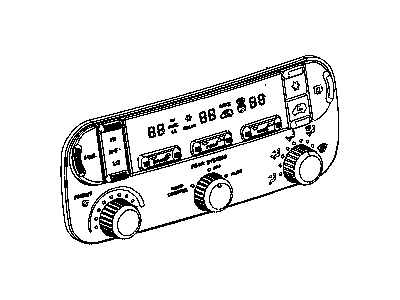 Mopar 5134626AC Air Conditioner And Heater Control