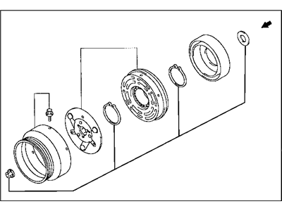 Mopar MR360178 Clutch A/C Compressor