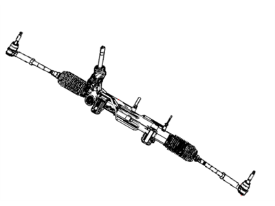 2009 Dodge Caliber Rack And Pinion - 5105046AE