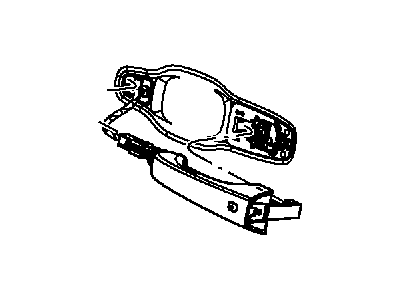2019 Dodge Journey Door Handle - 1RH64DX8AG