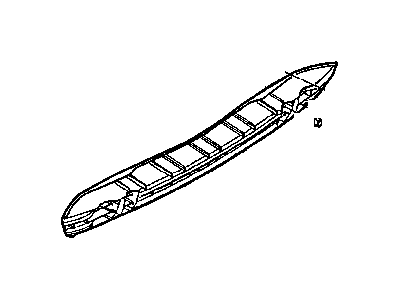 Mopar 5113012AB Beam-Rear Bumper