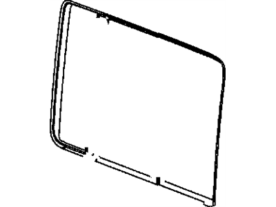 Mopar 55395736AF Glass-Door Glass Run With Glass