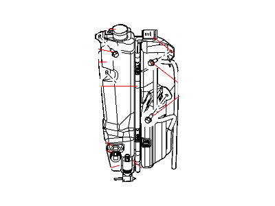 Mopar 55077465AB Bottle-COOLANT Reserve & Washer Fl