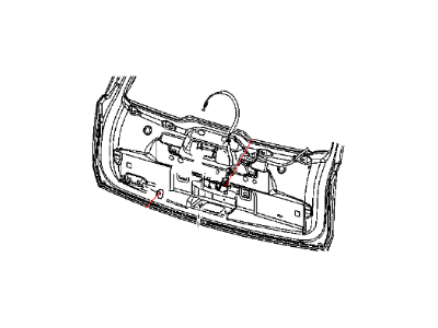 2007 Dodge Caliber Tailgate Lock - 4589176AA