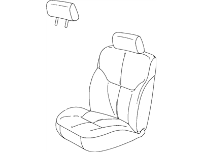 Mopar YS571P7AA HEADREST-Front