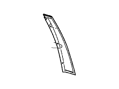 Mopar 4894436AD APPLIQUE-B Pillar