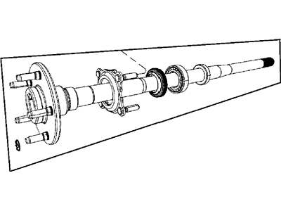 Mopar 68003558AA Shaft Axle Rear