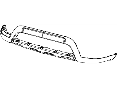 Mopar 68088688AA Front Lower Bumper Cover