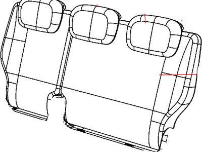 Mopar 1UT09XR4AA Rear Seat Back Cover