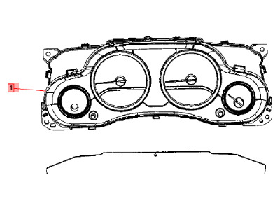 2008 Jeep Wrangler Instrument Cluster - 5172266AD