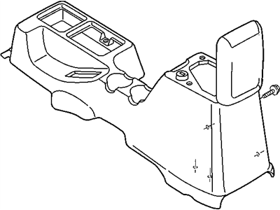 Mopar SJ871AZAA Console Floor