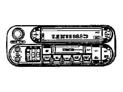 Mopar 5091606AD Radio-AM/FM/CASSETTE With Cd