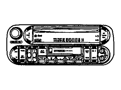 Mopar 5091609AB Radio-AM/FM/CASSETTE With Cd