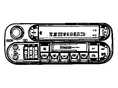 Mopar 5091555AH Radio-AM/FM/CASSETTE With Cd