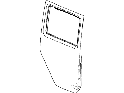 Mopar 68002360AC Door-Rear