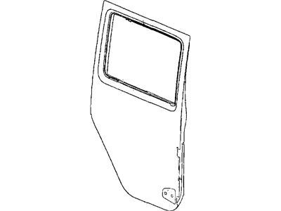 Mopar 68002360AA Door-Rear