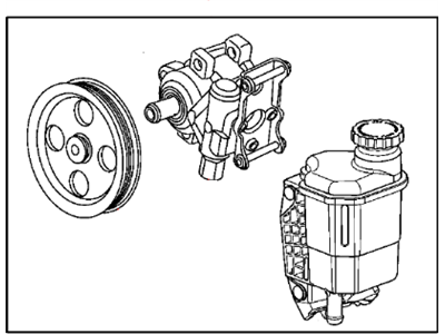 Dodge Ram 2500 Power Steering Pump - 52013979AD