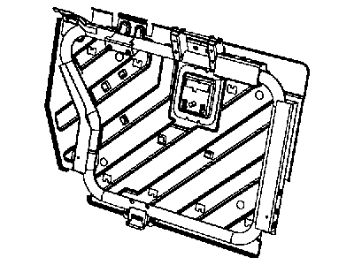 Mopar 68039686AA Frame-Rear Seat Back