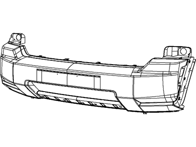 2009 Jeep Liberty Bumper - 68036212AC
