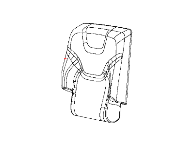 Mopar 5YT46LU5AB Rear Seat Back Cover Right