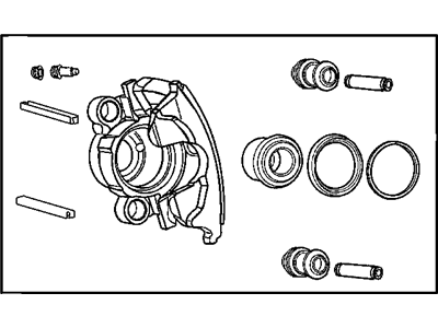 2005 Jeep Wrangler Brake Caliper - 5093543AA