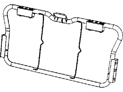 Mopar 68002962AA Frame-Rear Seat Back