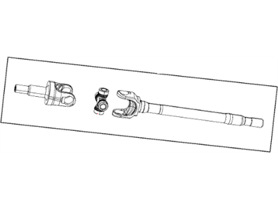 Mopar 68017180AB Front Driver Side Axle Shaft Assembly