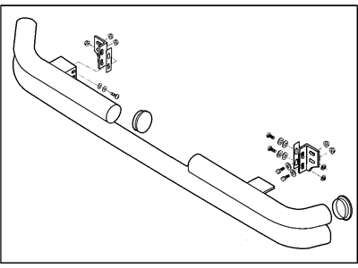 Mopar 82208559 Bumper Kit-Tubular-Rear