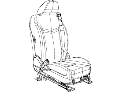 2011 Chrysler 200 Seat Belt - 1JV70HL1AA