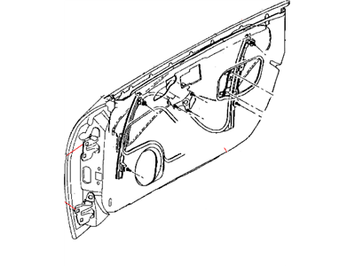 2002 Chrysler Prowler Door Hinge - 4815375