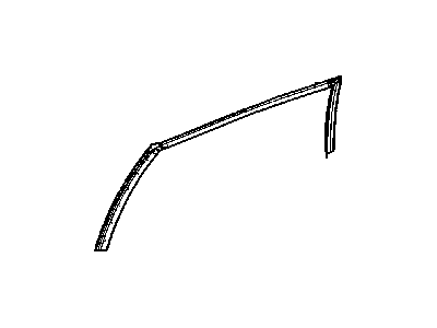 Mopar 4894359AD WEATHERSTRIP-Rear Door Header