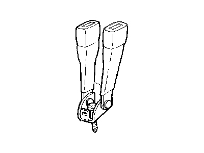 Mopar 5EB61RAZ Seat Belt Rear Lap Buckle