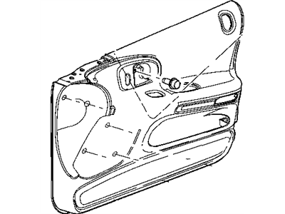 2003 Chrysler 300M Door Handle - 5102851AA