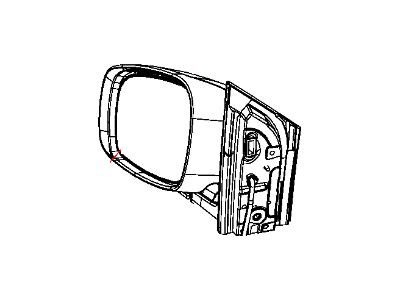 Mopar 1AN401RHAD Outside Rearview Electric Heated Mirror