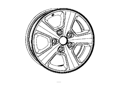 Mopar 1VH39GSAAC Aluminum Wheel