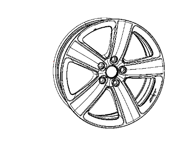 Mopar 5LD111ZGAB Aluminum Wheel