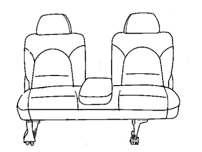 2002 Chrysler Town & Country Seat Cover - UE381QLAB