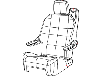 Mopar 1QY351S3AA Rear Seat Back Cover