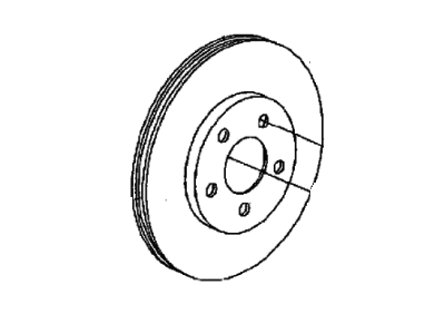 2000 Dodge Neon Brake Disc - 2AMV3038AA