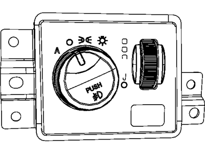 2008 Chrysler Aspen Headlight Switch - 68023123AB