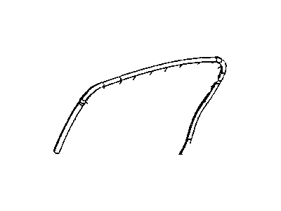 Mopar 5065164AF WEATHERSTRIP-Rear Door Mounted