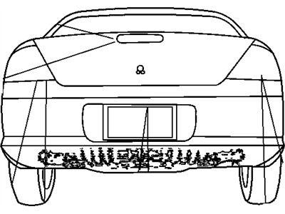 Mopar 4805488AG Bezel-License Plate