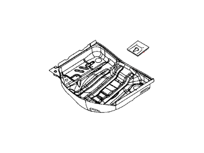 Mopar 68043494AS Pan-Front Floor