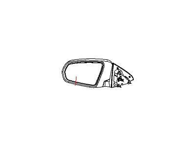 Mopar 1AL011W1AB Outside Rearview Electric Heated Mirror