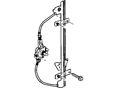 2001 Dodge Dakota Window Regulator - 55256495AJ