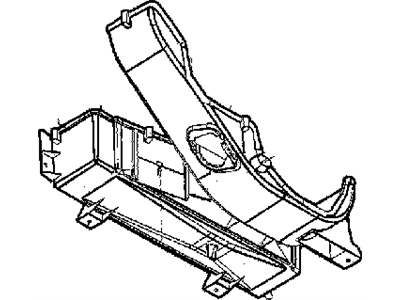 Mopar 55055784AA Housing-A/C And Heater Lower