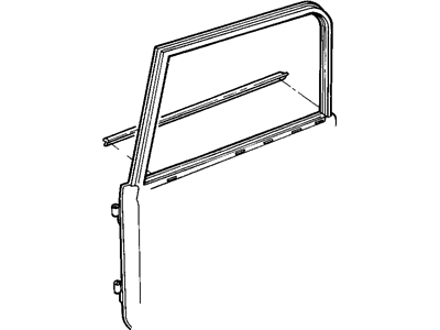 Mopar 55175226AB WEATHERSTRIP-Glass Channel Run