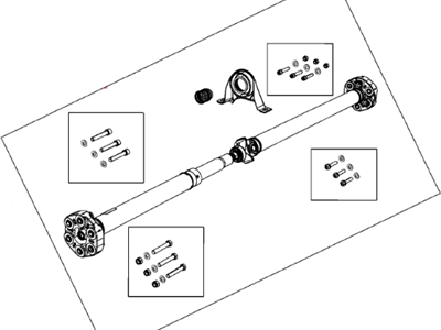 Mopar 53010678AG Rear Drive Shaft