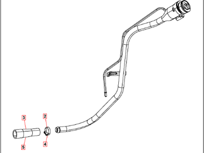 Mopar 4584554AF Tube-Fuel Filler