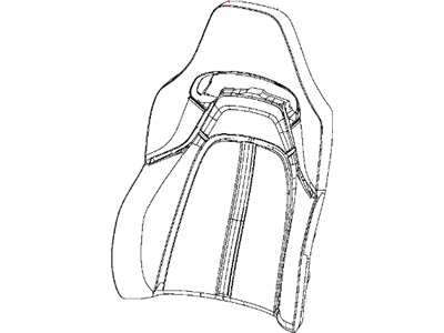 Mopar 5NS91DX9AA Front Seat Back Cover